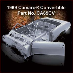 1969 Camaro Convertible Body Shell