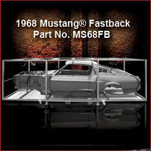 1968 Mustang Fastback Body Shell
